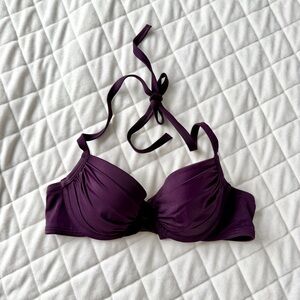 Victoria's Secret Deep Purple Halter Bikini Top - 32A